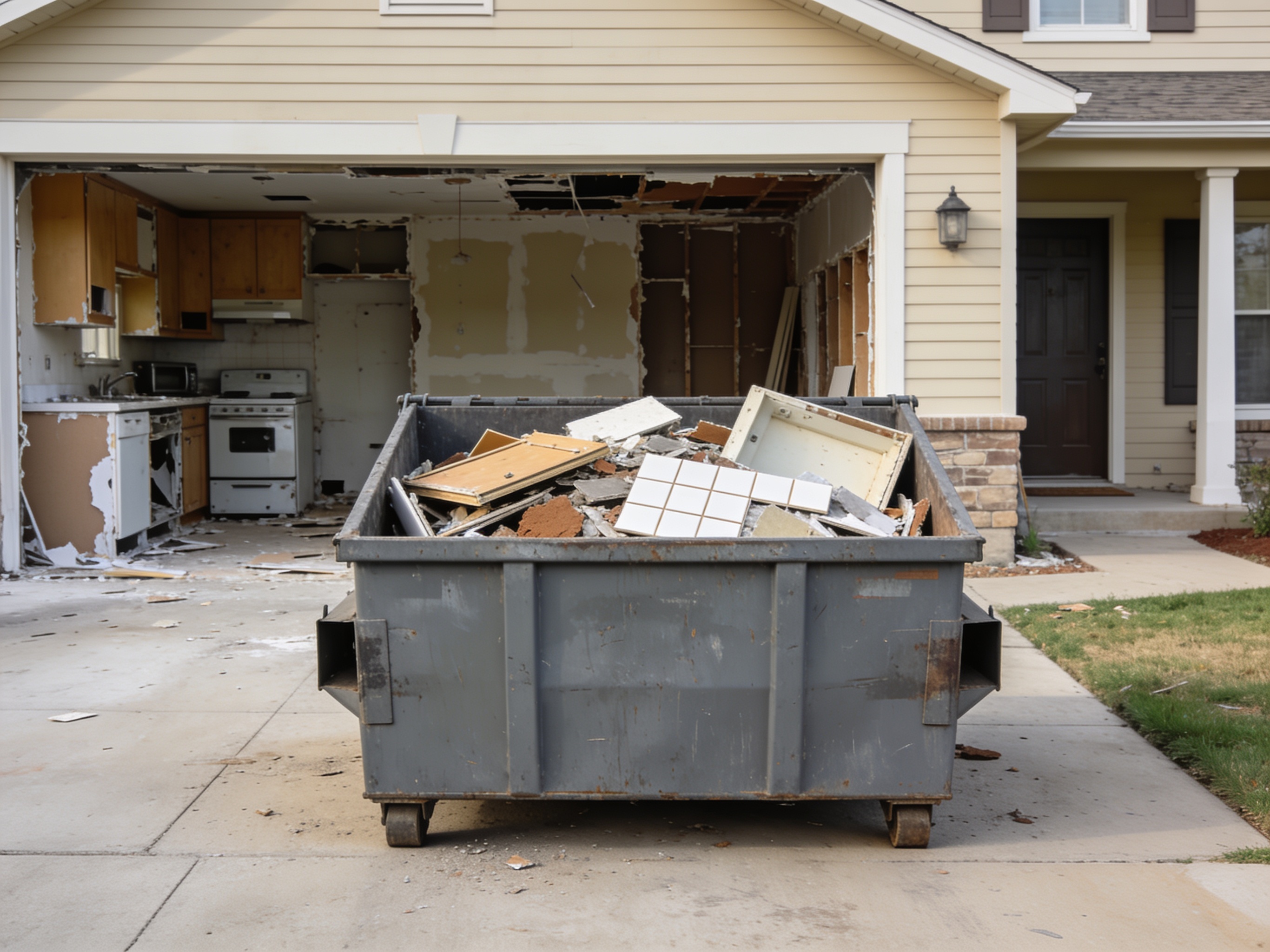 Right Dumpster Size for Kitchen Remodels in Irving Homes