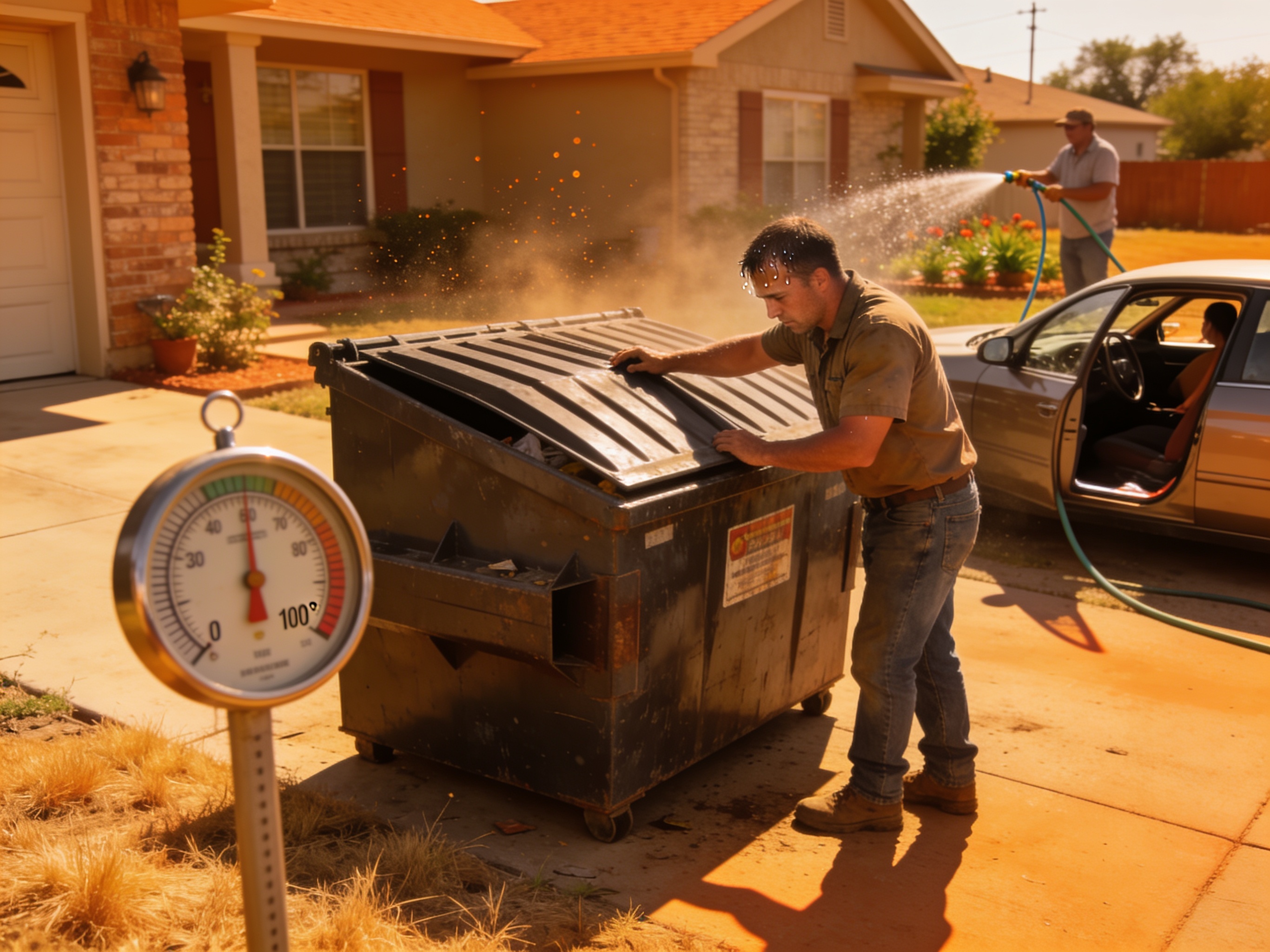 Timing Dumpster Rental Around Irving Summer Heat